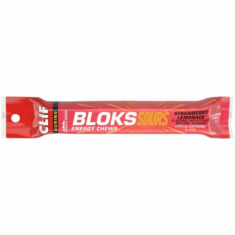 Clif Bloks Energy Chews Sour Strawberry Lemonade