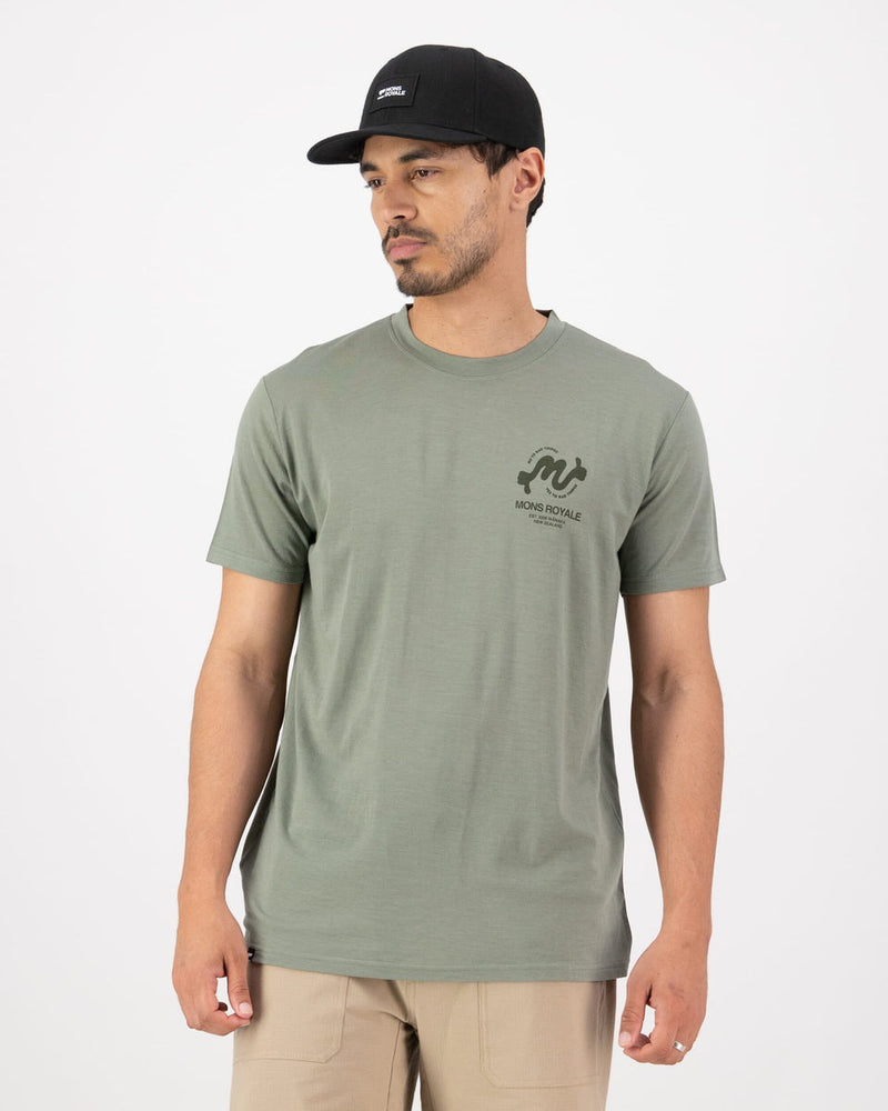 Mons Royale Icon T-shirt Mens Mr Thumb Willow