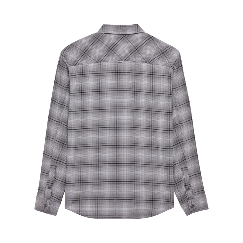 Fox Survivalist Stretch Flannel Long Sleeve Shirt Light Grey