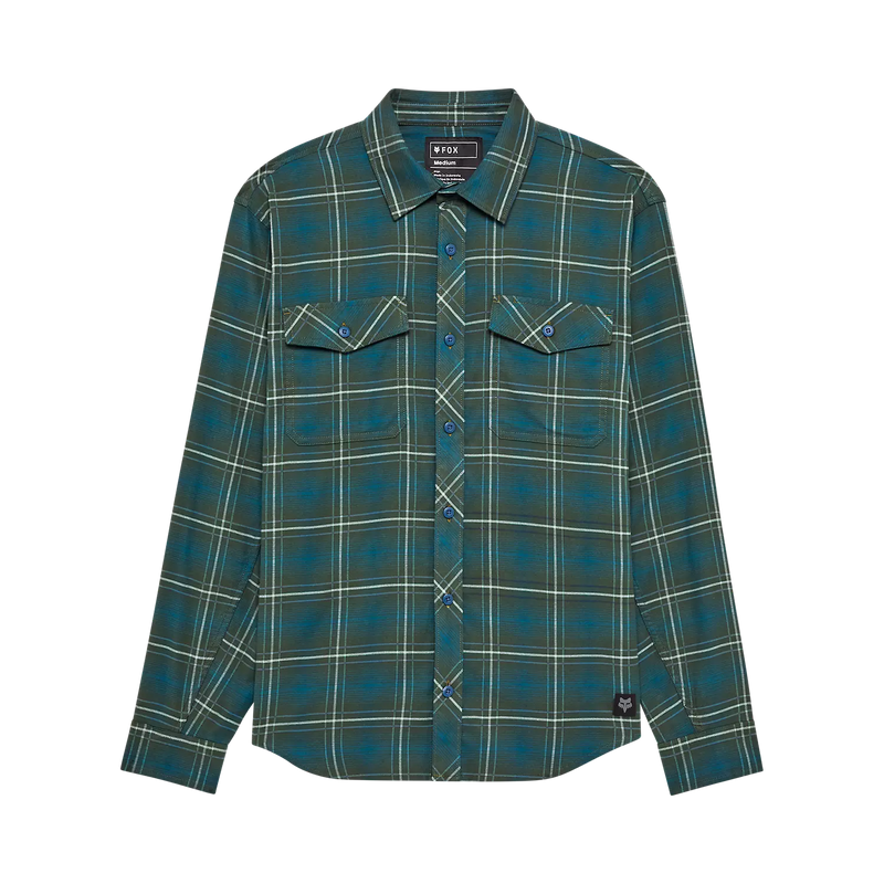 Fox Survivalist Stretch Flannel Dark Sage Green