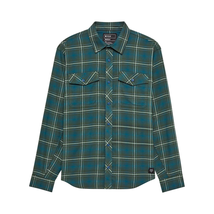 Fox Survivalist Stretch Flannel Dark Sage Green