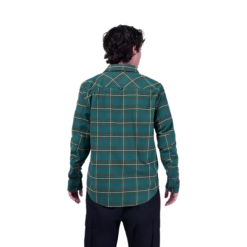 Fox Survivalist Stretch Flannel Dark Sage Green