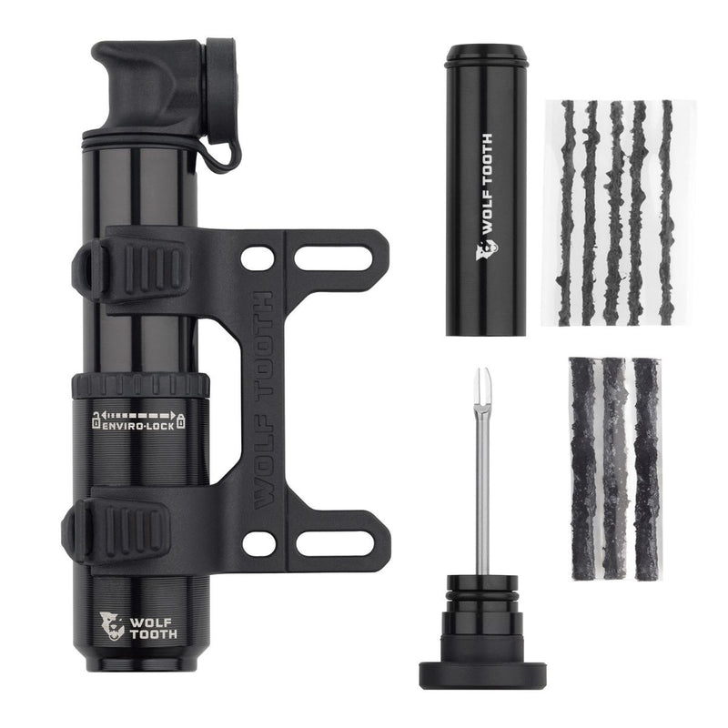 WOLF TOOTH ENCASE PUMP 40CC WITH TUBELESS TYRE PLUG TOOL