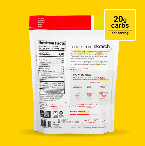 Skratch Labs Hydration Sport Drink Mix Strawberry Lemonade