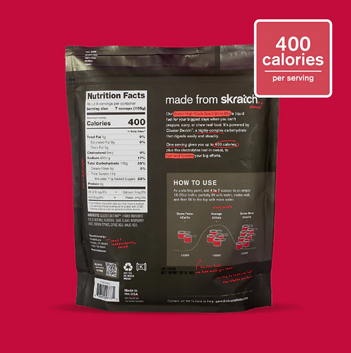 Skratch Labs Super High Carb Sport Drink Mix-Raspberry