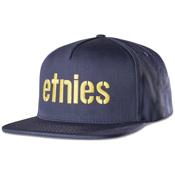 Etnies Corp Snapback Cap Navy/yellow
