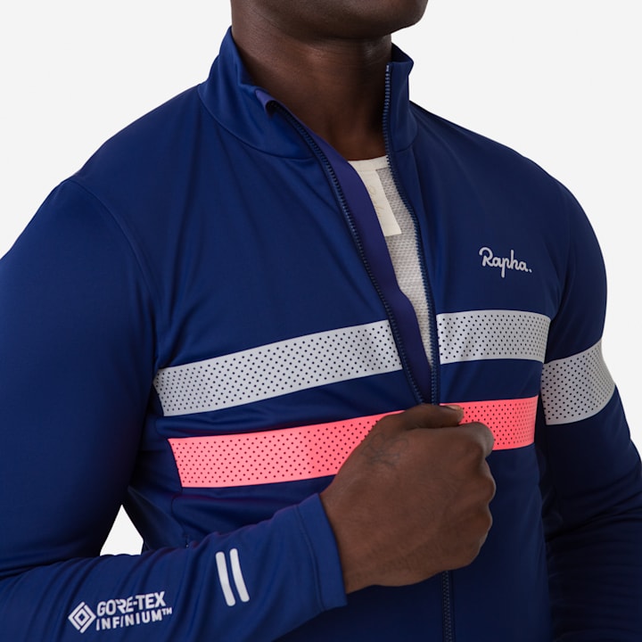 Rapha - Men's Brevet Long Sleeve Windstopper Jersey | iRIDE Store