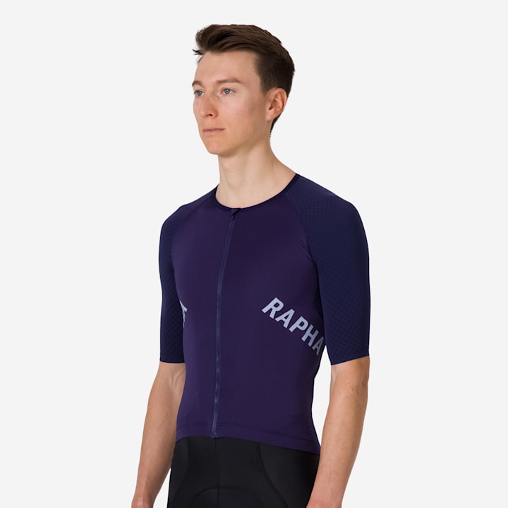 Rapha - Men's Pro Team Aero Jersey Navy Purple / Grey Lilac