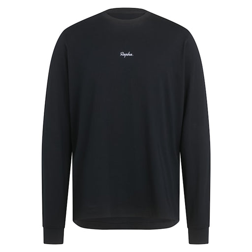 Rapha - Men's Long Sleeve Cotton T-shirt Black/White