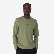 Rapha - Men's Long Sleeve Cotton T-shirt Olive Green/Green