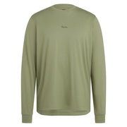 Rapha - Men's Long Sleeve Cotton T-shirt Olive Green/Green