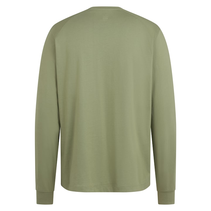 Rapha - Men's Long Sleeve Cotton T-shirt Olive Green/Green