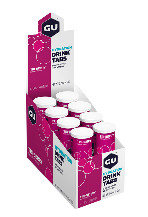 GU Hydration Drink Tablets (Box of 8 Tubes)-Triberry