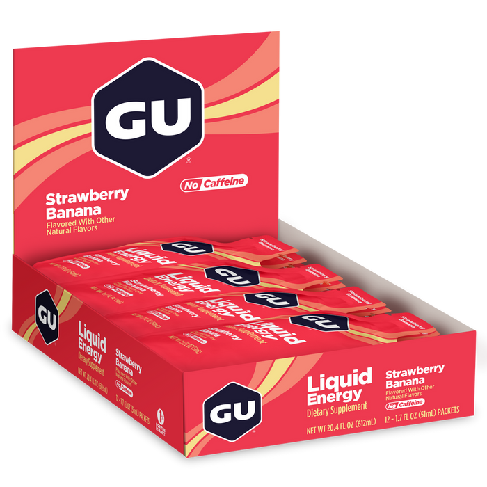 GU Liquid Energy (12 Pkt Box)- Strawberry Banana
