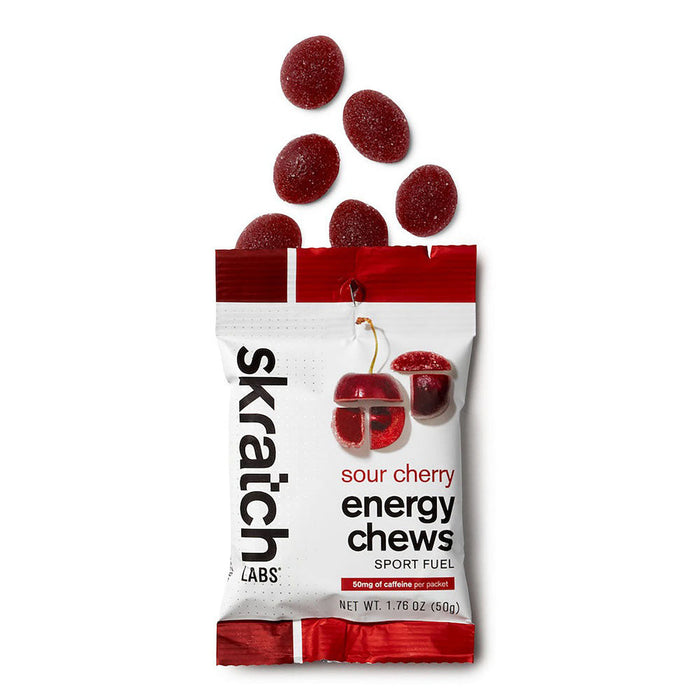 Skratch Labs Energy Chews Sour Cherry (50mg Caffeine)