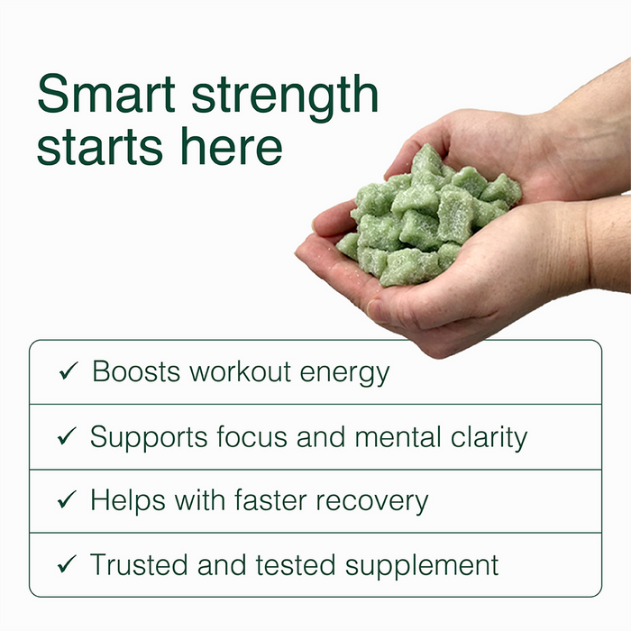 Swoleys Sour Creatine Gummy Bears 30 Serves Green Apple