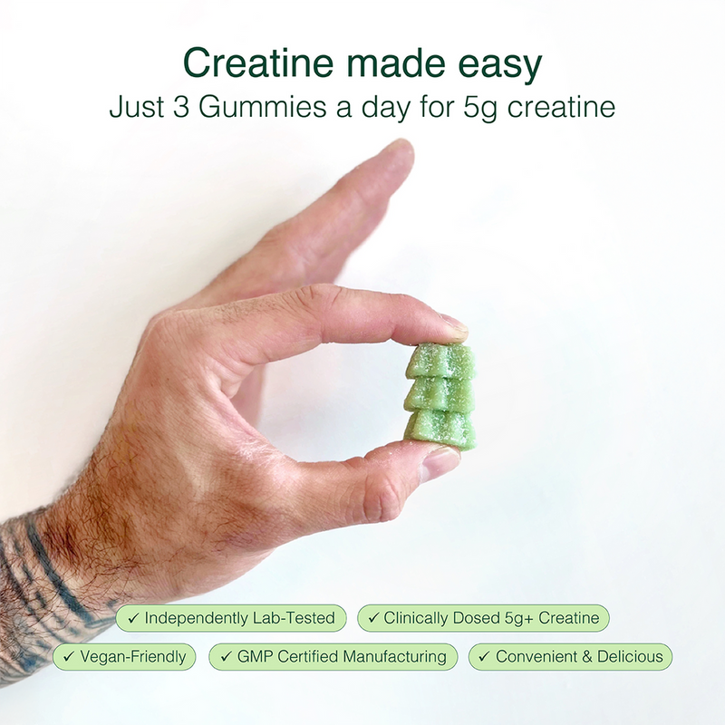 Swoleys Sour Creatine Gummy Bears 30 Serves Green Apple