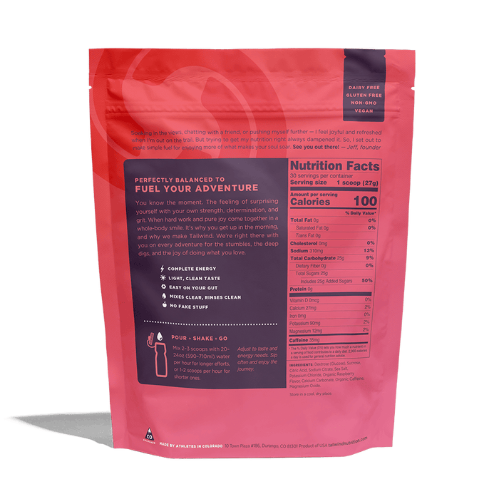 Tailwind Endurance Fuel 30 Serve/810g(Raspberry Buzz)