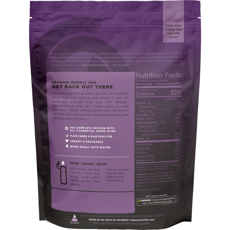 Tailwind Rebuild Recovery 20 Serve 1.2kg-Chocolate