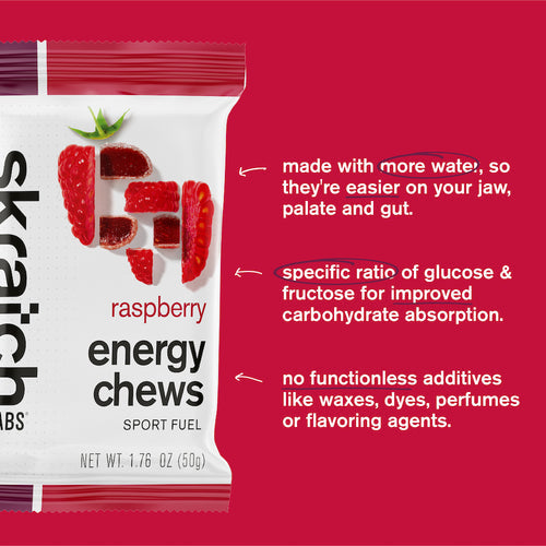 Skratch Labs Energy Chews Raspberry