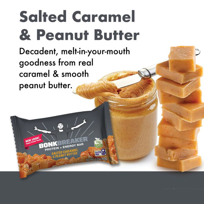 Bonk Breaker Salted Caramel & Peanut Butter Protein + Energy Bars