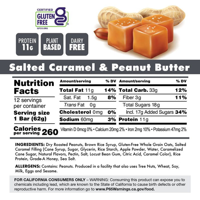 Bonk Breaker Salted Caramel & Peanut Butter Protein + Energy Bars