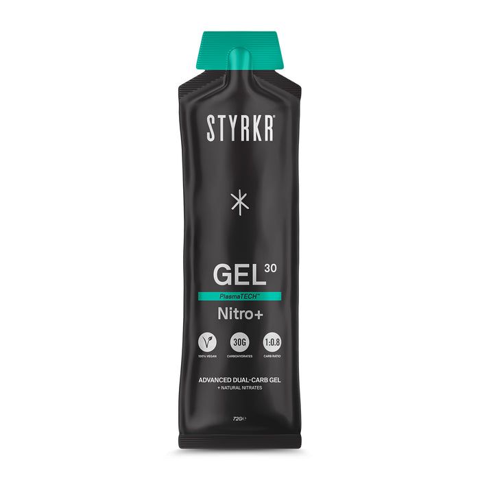 Styrkr GEL30 Nitro+ Dual-Carb Energy Gel - Apple/Blackcurrant