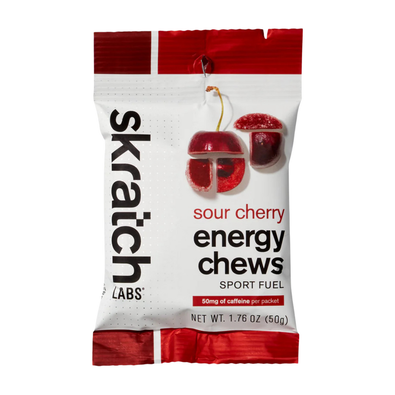 Skratch Labs Energy Chews Sour Cherry (50mg Caffeine)