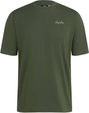 Rapha - Men's Small Logo T-Shirt - Deep Olive Green/Olive Green