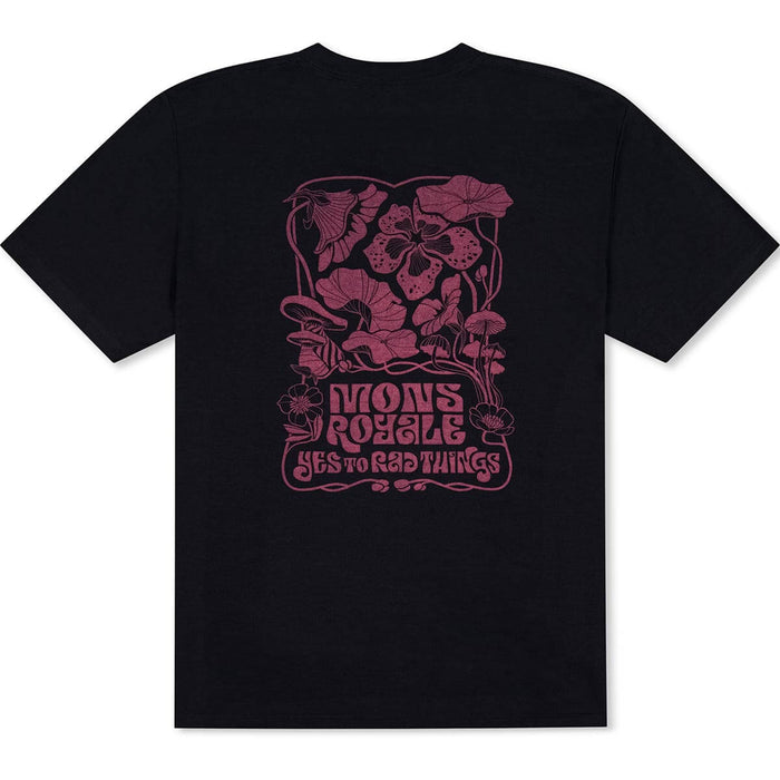 Mons Royale  Icon T-shirt Mens Shroom Rad Black