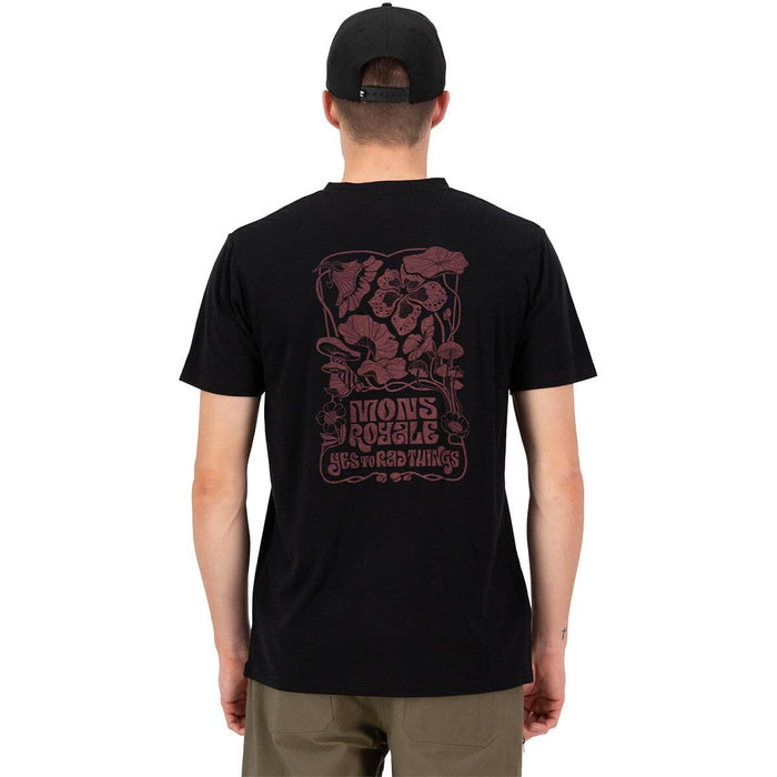 Mons Royale  Icon T-shirt Mens Shroom Rad Black
