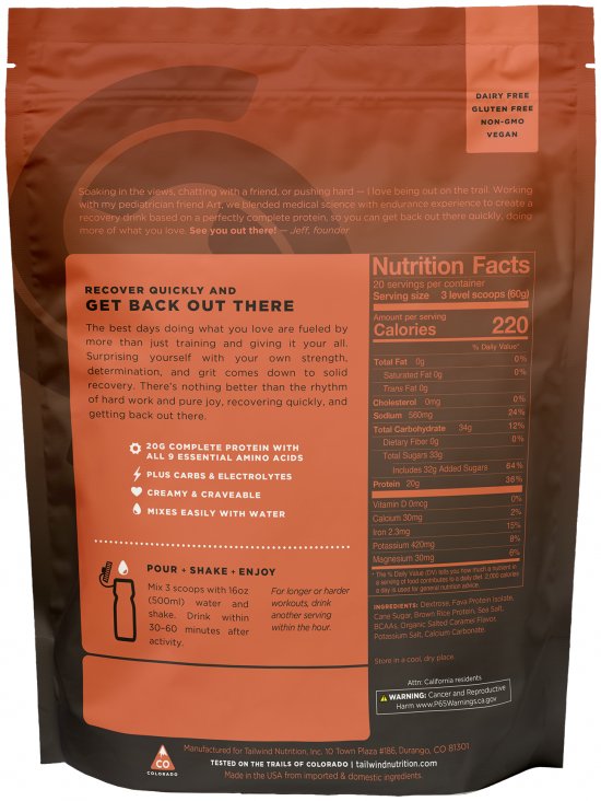 Tailwind Rebuild Recovery 15 Serve 911g-Salted Caramel