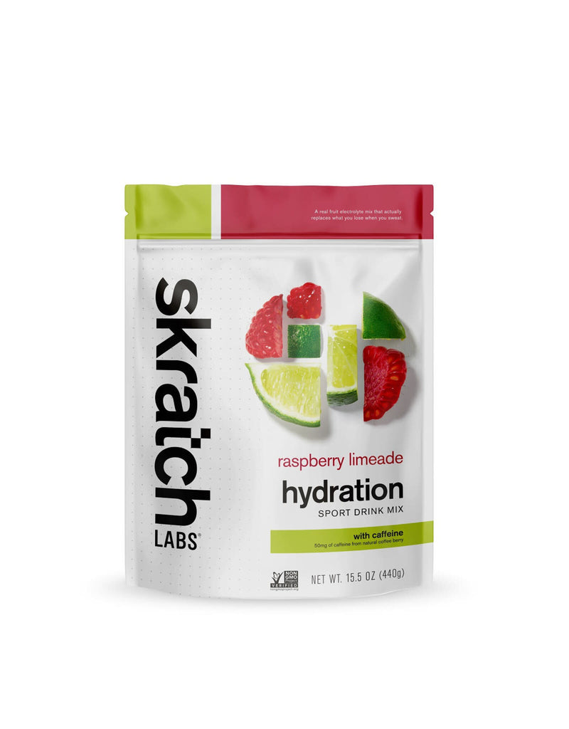Skratch Labs Hydration Sport Drink Mix Raspberry Limenade (50mg Caffeine)