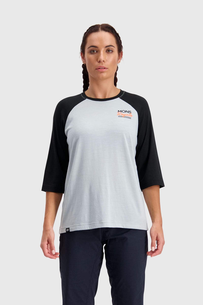 Mons Royale - Women's Tarn Freeride 3/4 Raglan Jersey