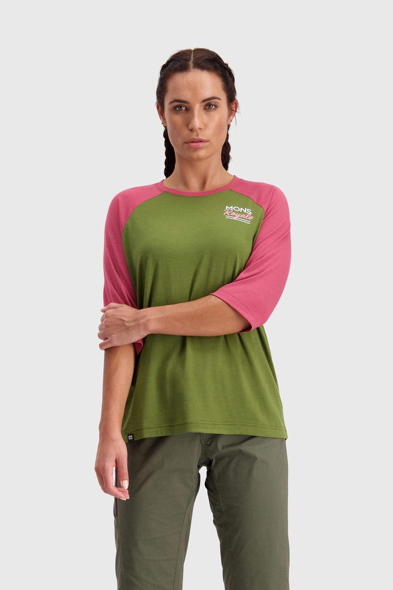 Mons Royale - Women's Tarn Freeride 3/4 Raglan Jersey