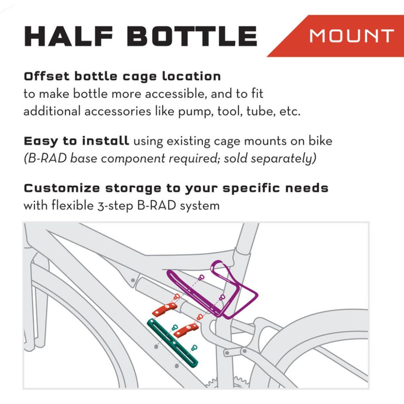 B-RAD HALF BOTTLE ADAPTER