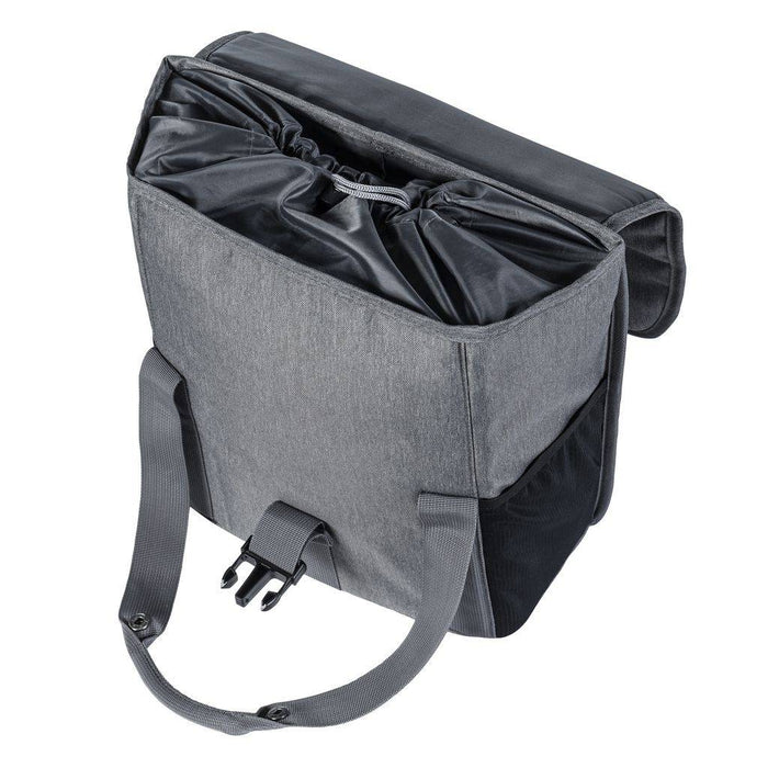 basil-go-single-bag-single-pannier-grey open