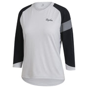 Rapha - Women's Trail 3/4 Sleeve Jersey - Light Grey/Black