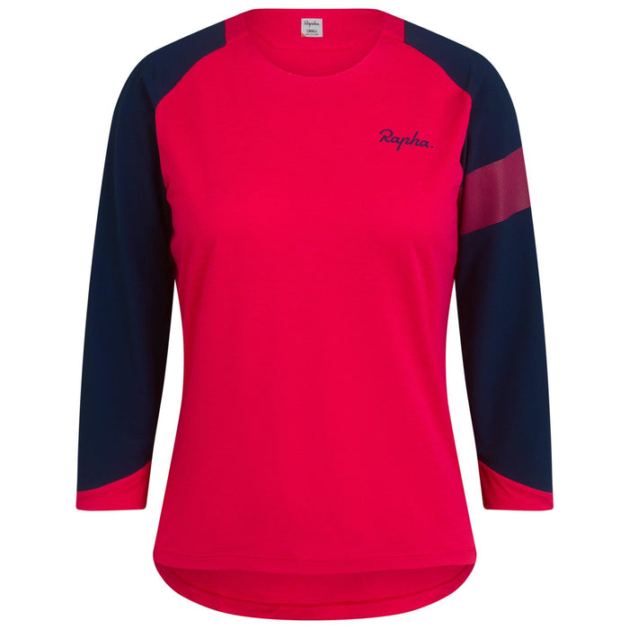 Rapha - Women's Trail 3/4 Sleeve Jersey - Pink/Navy