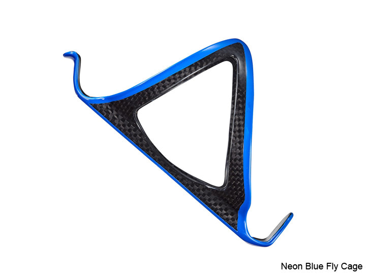Supacaz- Fly Cage Carbon - Neon Blue