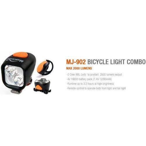 Magic Shine 2000 Lumen Front Light + Taillight with with Wireless Remote IPX4