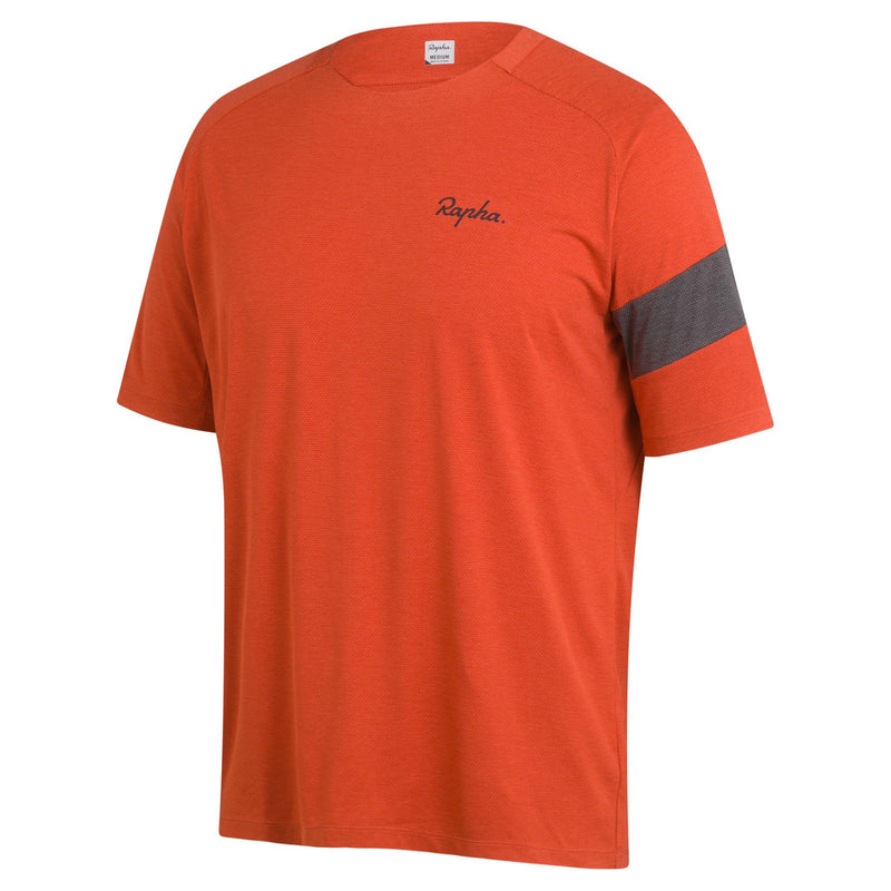 Rapha - Men's Trail Technical T-Shirt - Orange/Black