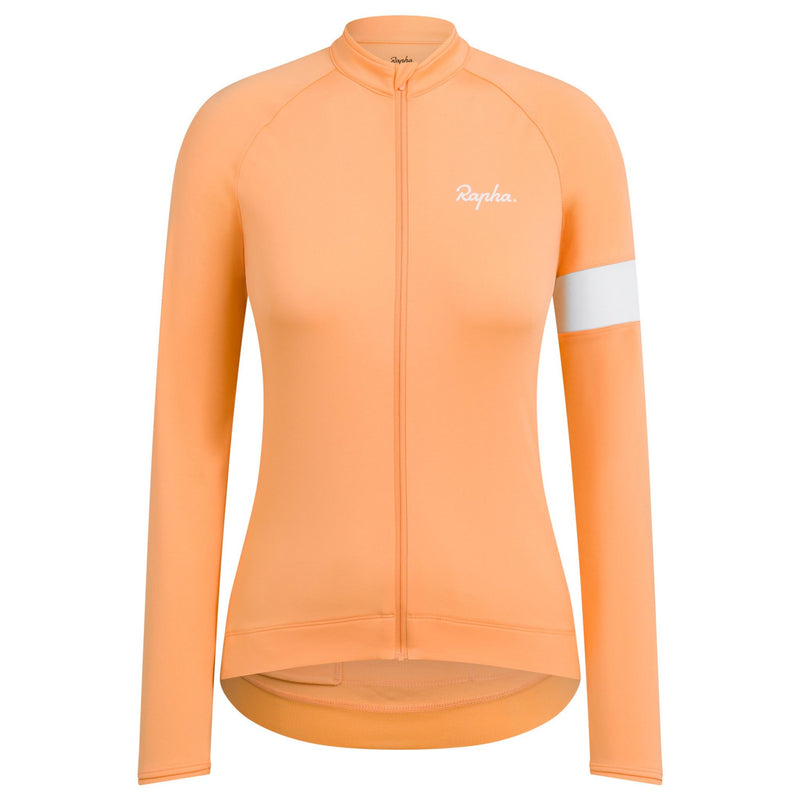 Rapha - Women's Core Long Sleeve Jersey - Brand New - Peach/White