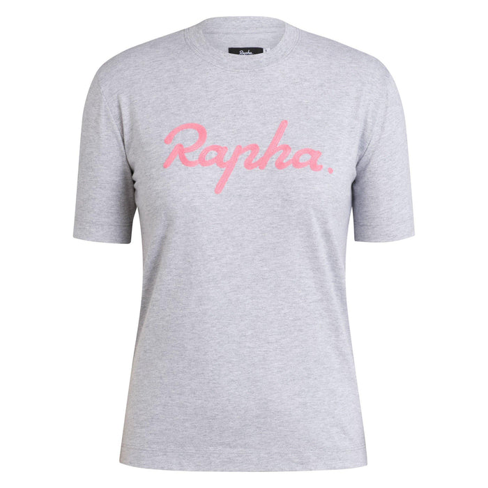 Rapha - Women's Logo T-Shirt - Grey/High-Vis Pink - 1